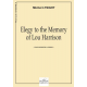 Elegy to the memory of Lou Harrison for string orchestra