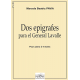 Dos epigrafes para el General Lavalle for piano four hands
