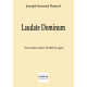 Laudate dominum for mixed choir and organ