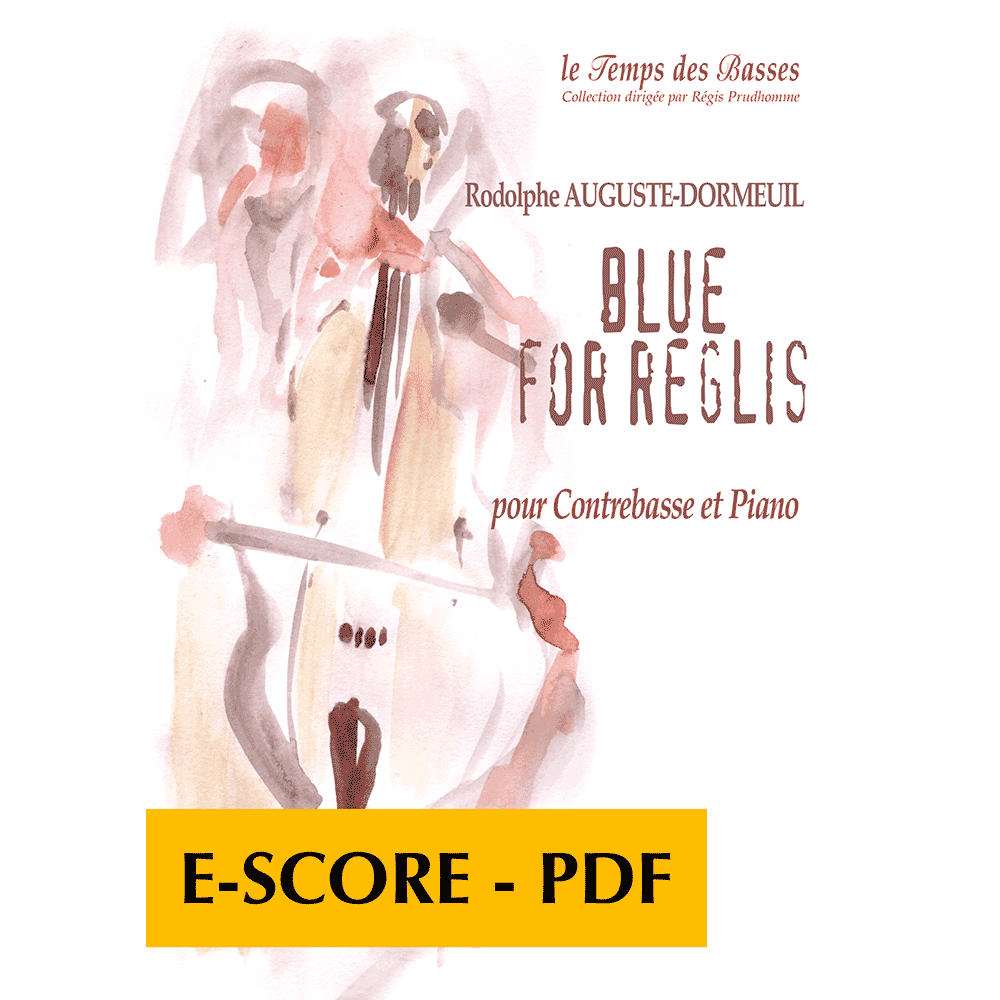 Blue for Reglis für Kontrabass und Klavier - E-score PDF