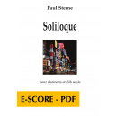 Soliloque for clarinet solo - E-score PDF