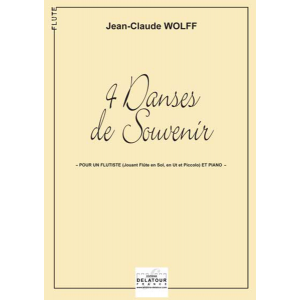 Quatre Danses de souvenir for flute and piano