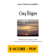 Cinq élégies for soprano and piano - E-score PDF