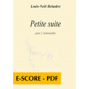 Petite suite für 2 Violoncelli - E-score PDF