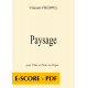 Paysage for flute and piano or organ - E-score PDF
