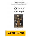 Sonate n°16 en Sib majeur for cello and piano - E-score PDF