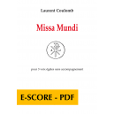 Missa mundi pour 3 voix égales - E-score PDF