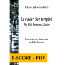 The Well-Tempered Clavier for guitar solo - E-score PDF