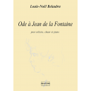 Ode à Jean de la Fontaine für Solisten, Chor und Klavier (KLAVIER-GESANG)