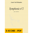 Symphonie n°2 für Orchester (FULL SCORE) - E-score PDF