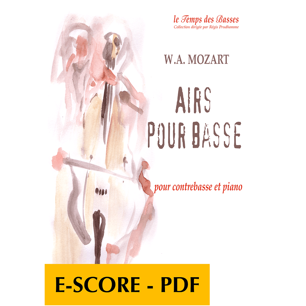 Airs pour basse für Kontrabass und PianoAirs pour basse for double bass and piano
