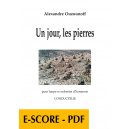 Un jour les pierres für Harfe und Orchester (FULL SCORE) - E-Score PDF