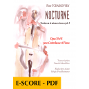 Nocturne opus 19 n°4 in d-moll Stufe 2 für Kontrabass und Klavier