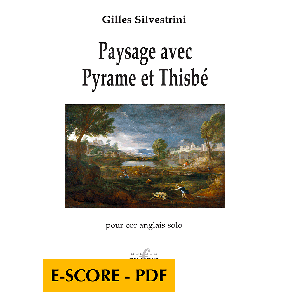 Paysage avec Pyrame et Thisbé for english horn - E-score PDF