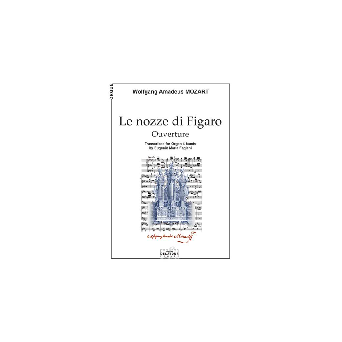 Le nozze di Figaro (Overture) for organ 4 hands
