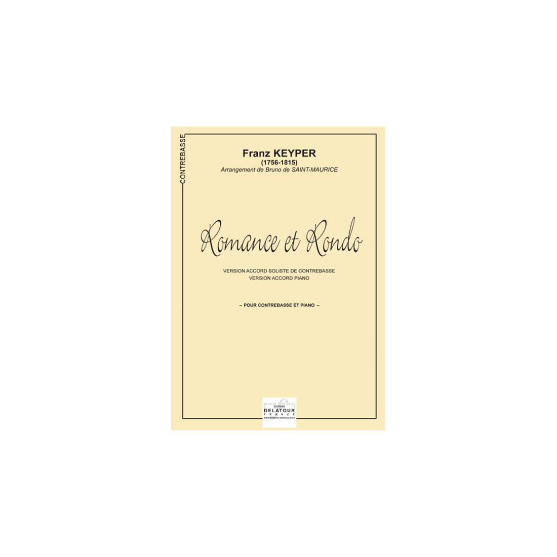 Romance et Rondo pour contrebasse et piano - 2 versions