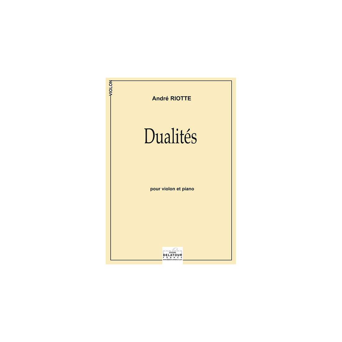 Dualités for violin and piano