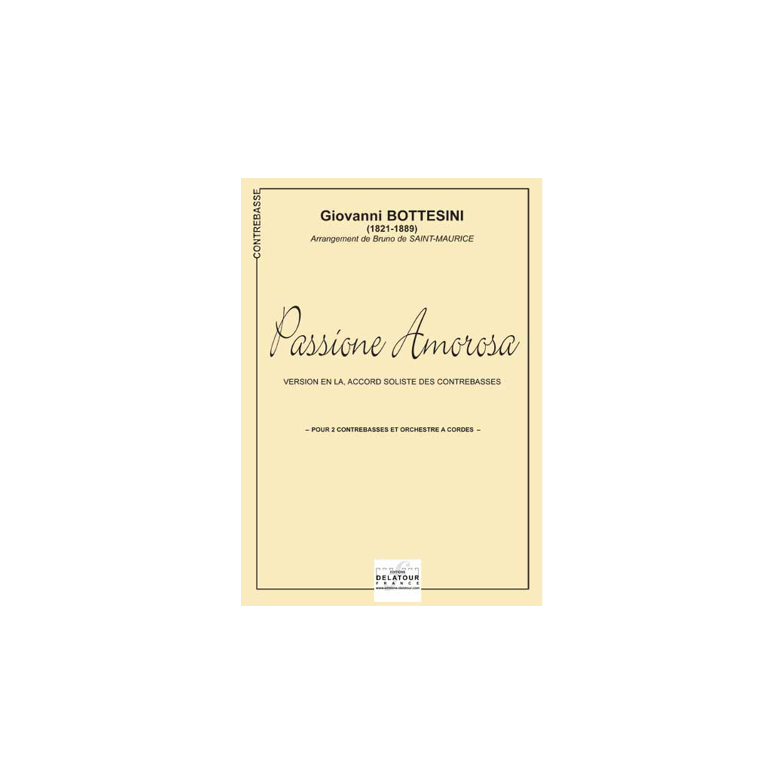 Passione amorosa for 2 double basses (A version)