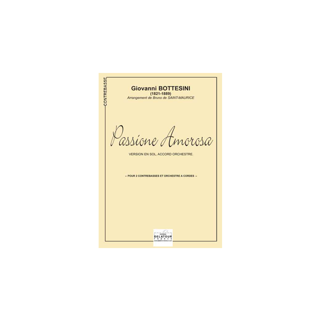 Passione amorosa for 2 double basses (G version)