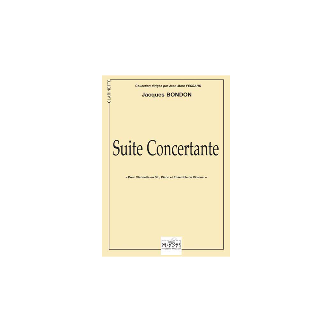 Suite concertante pour clarinette et ensemble - PARTIES SÉPARÉES