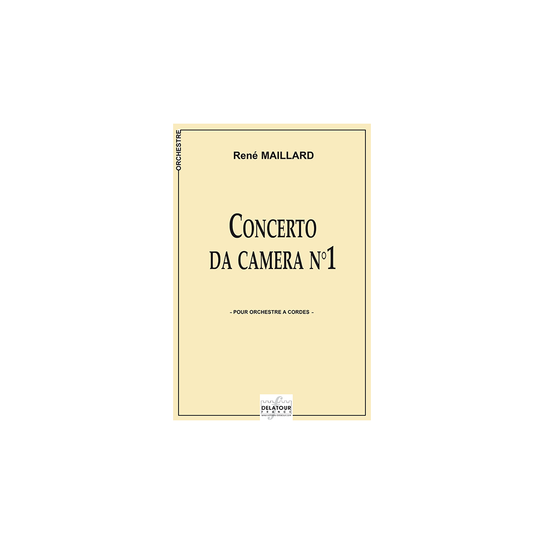 Concerto da camera n°1 (Conducteur/Score)