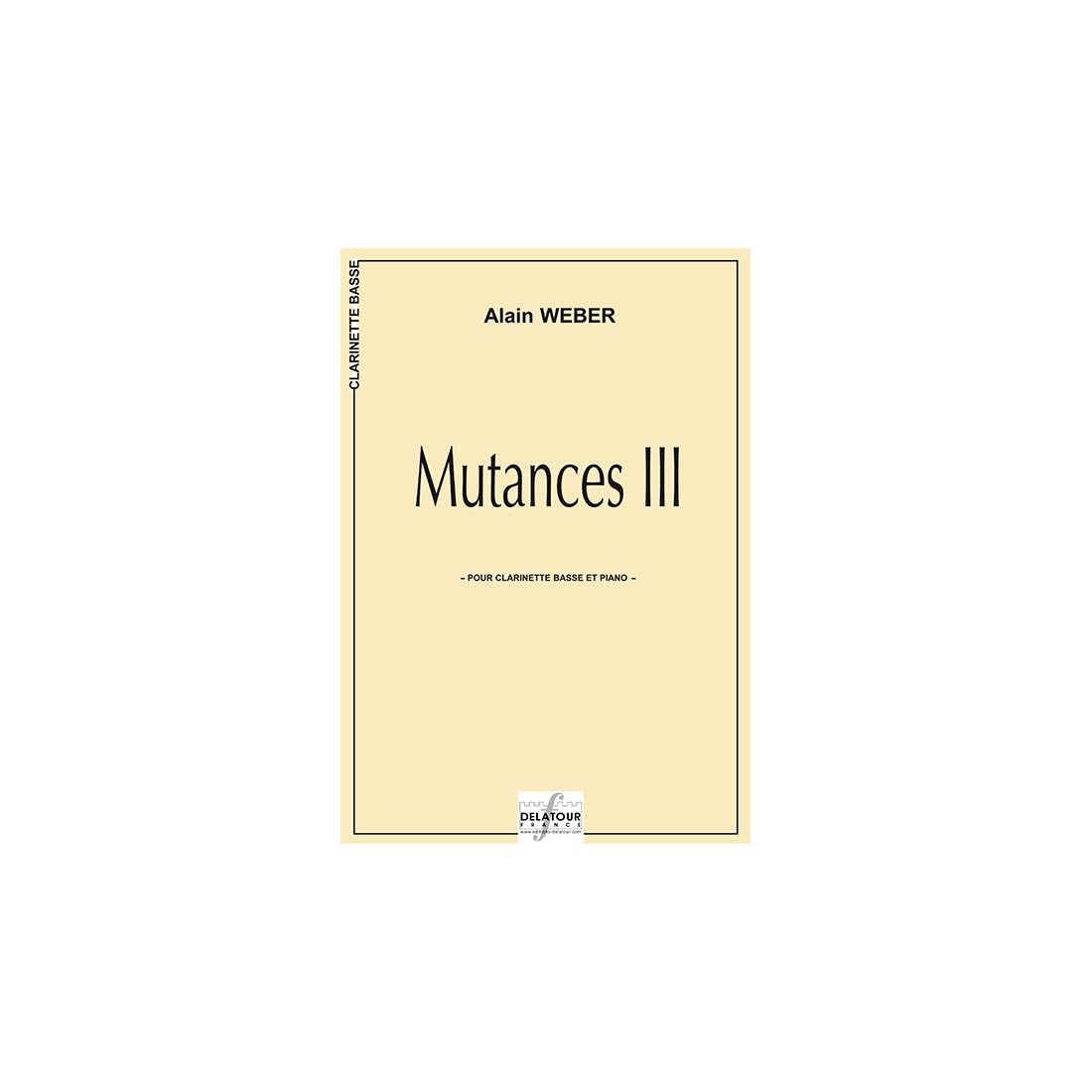 Mutances III for bass clarinet and piano
