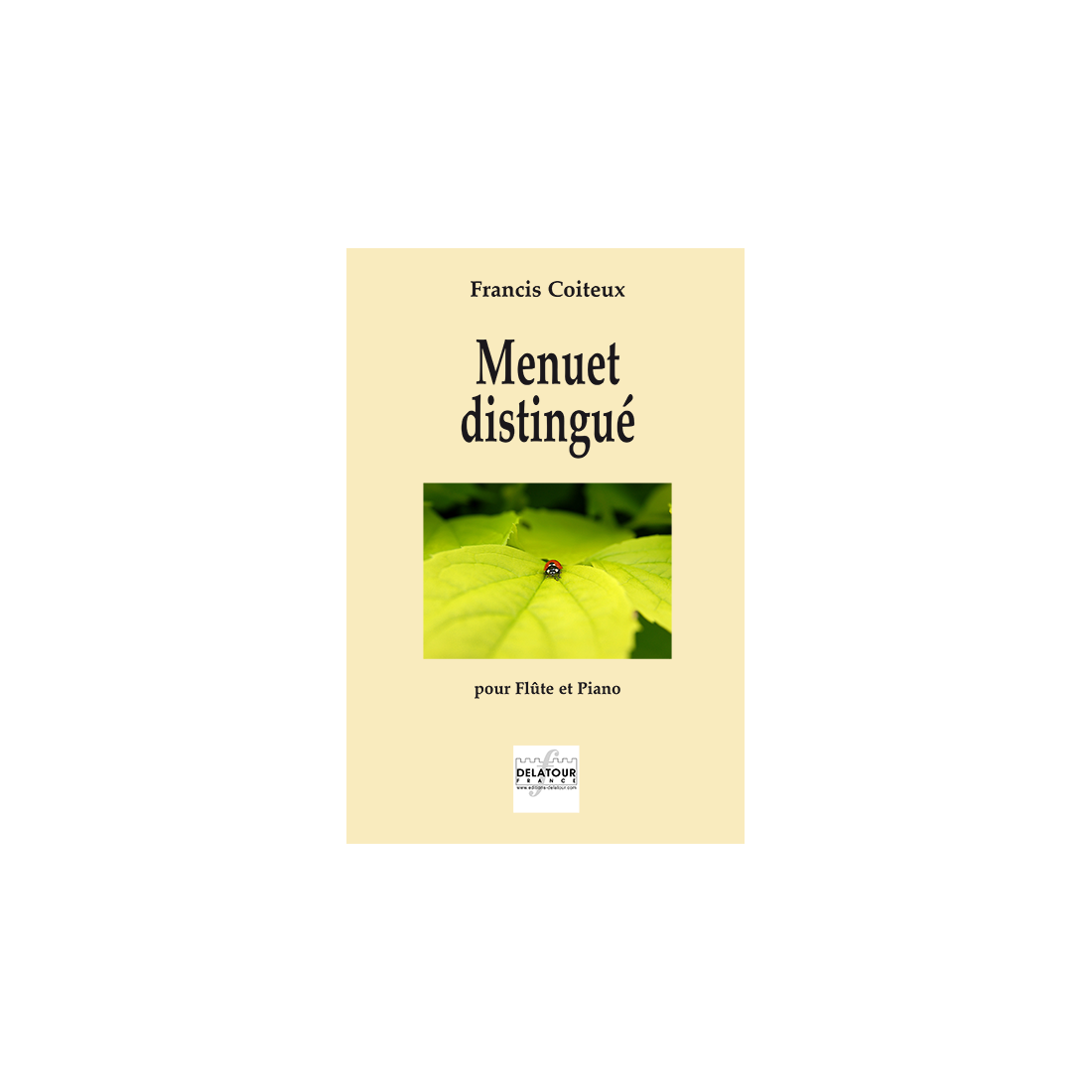 Menuet distingué for flute and piano