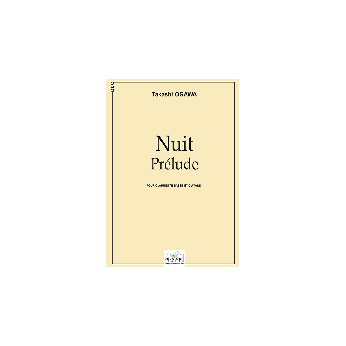 Nuit - Prélude pour clarinette basse et guitare