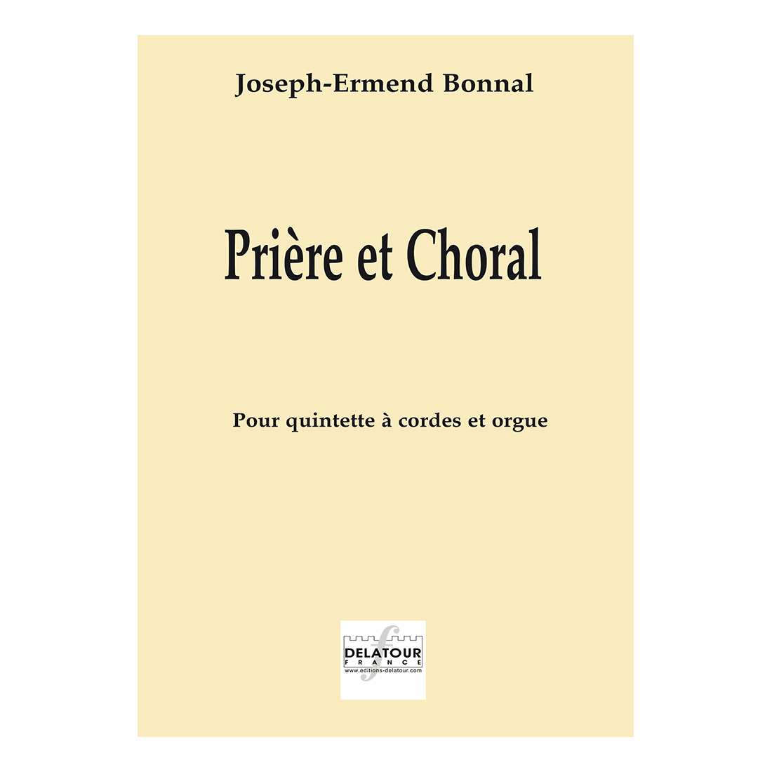 Prière et choral for organ and strings