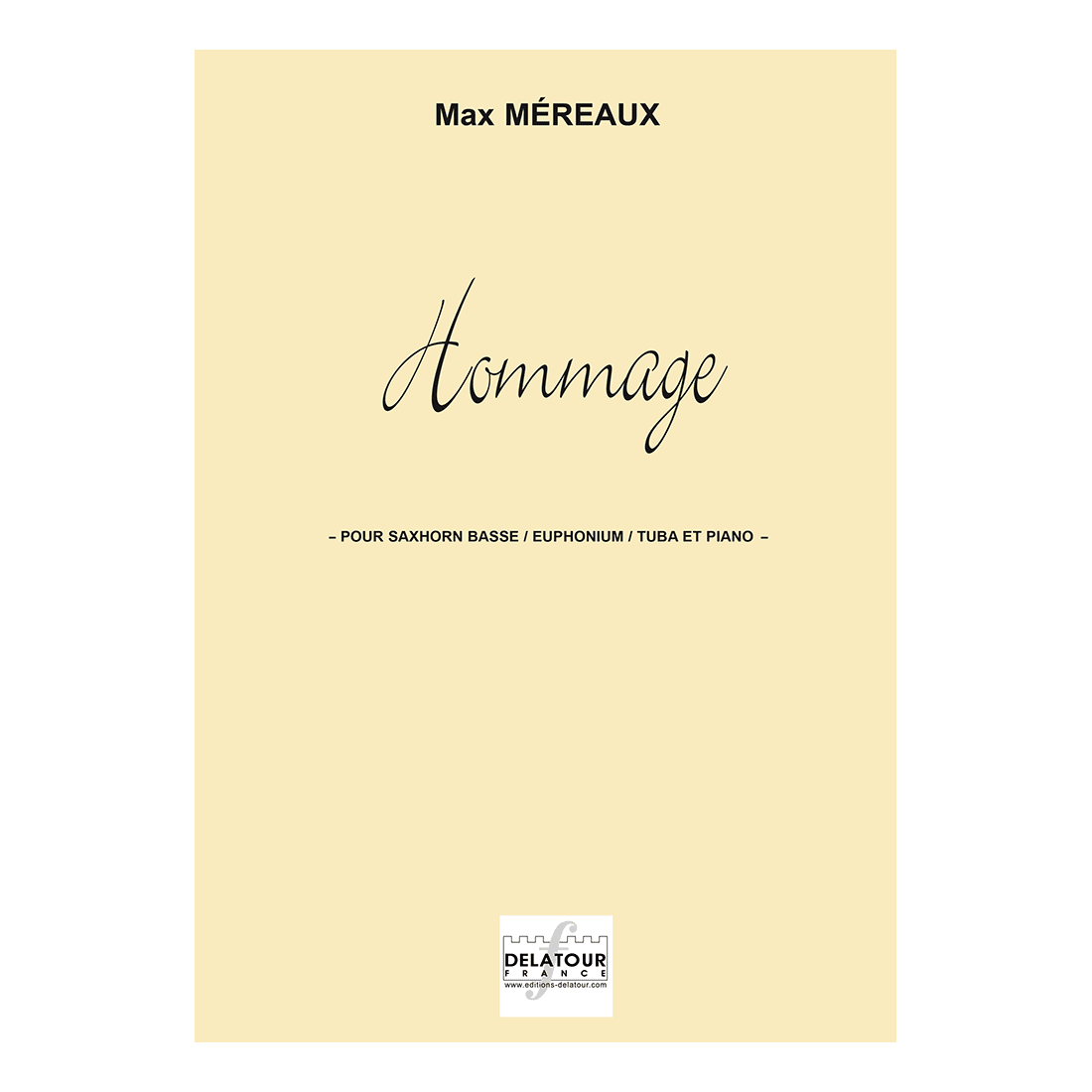Hommage for bass saxhorn, euphonium or tuba and piano