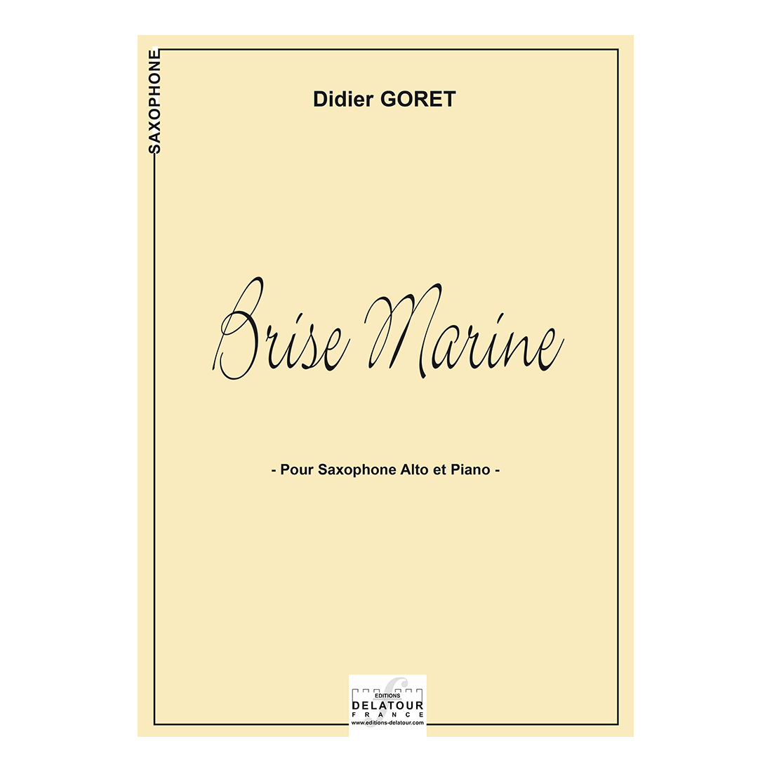 Brise marine for alto saxophone and piano