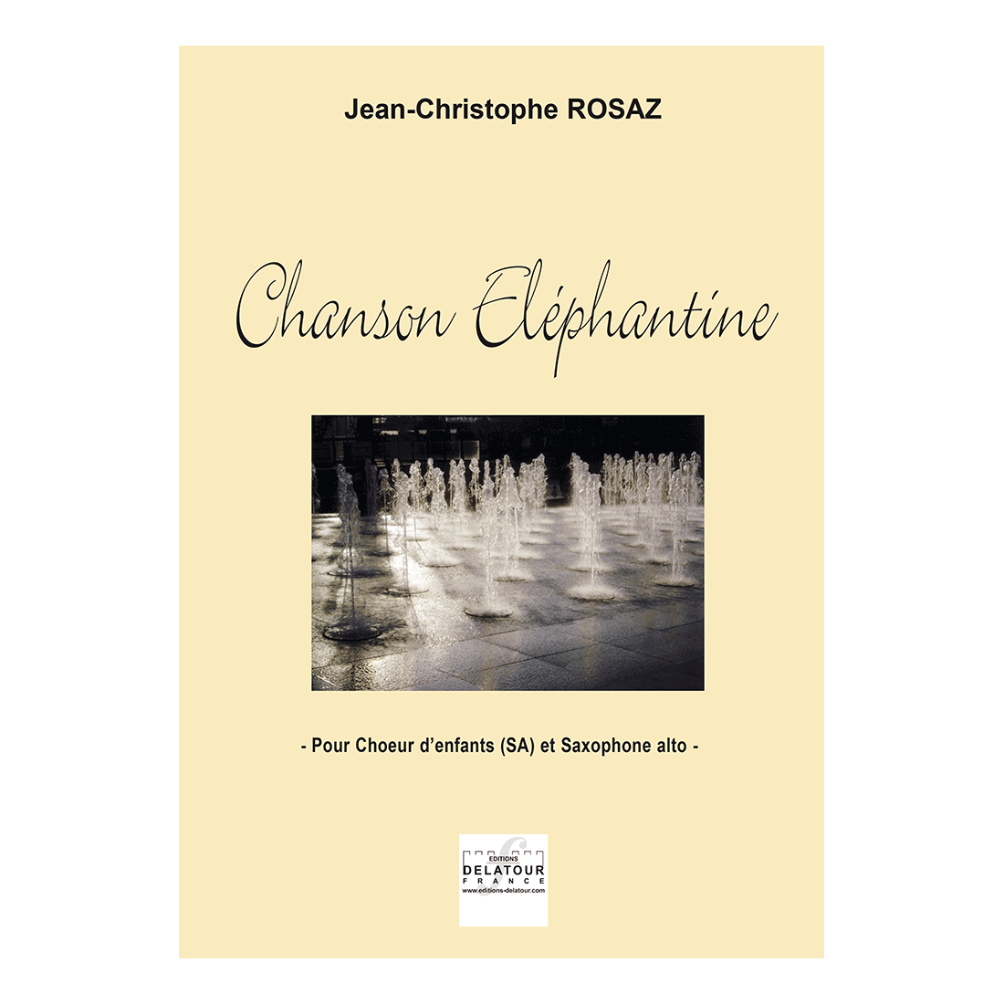 Chanson éléphantine for children's choir (SA) and alto saxophone