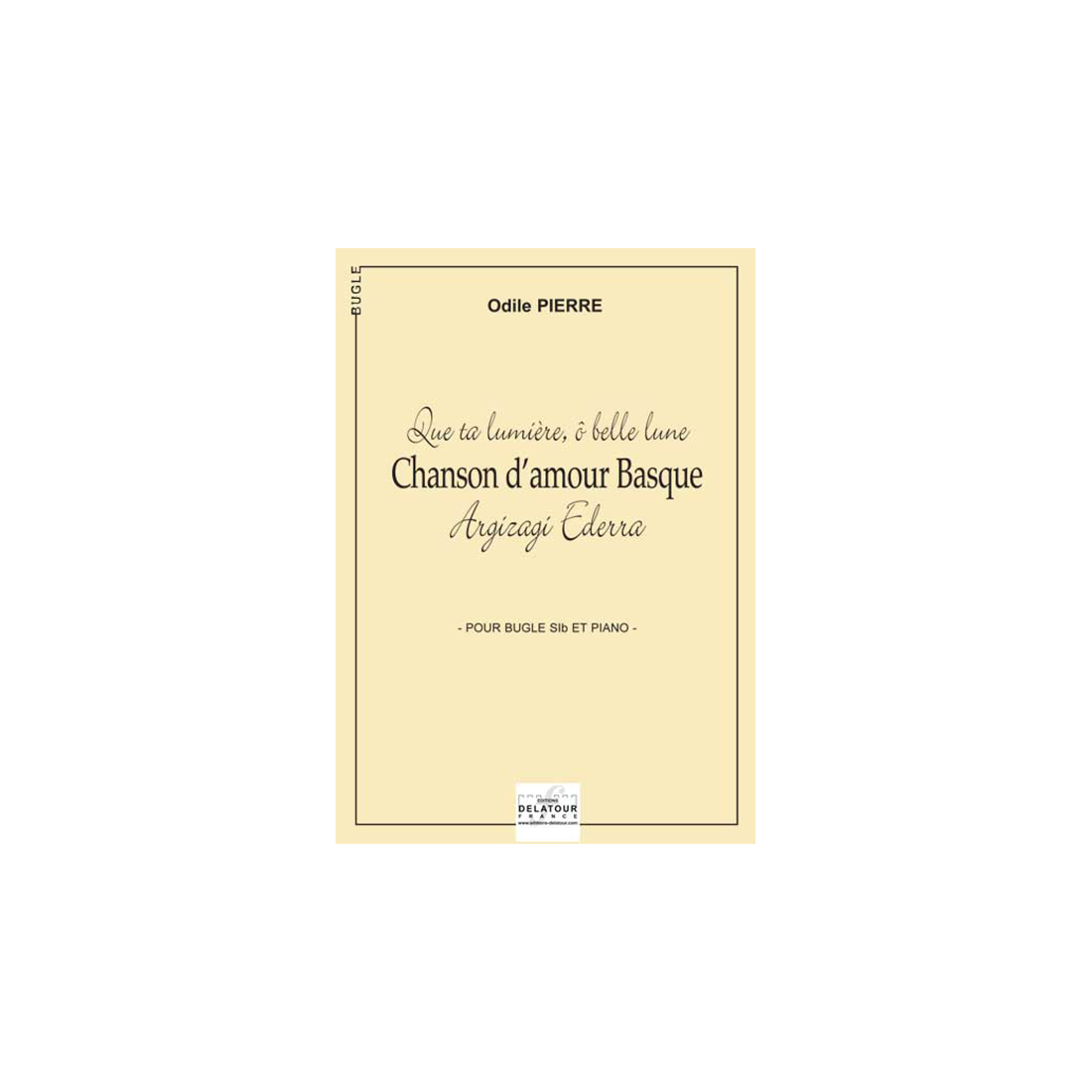 Chanson d'amour Basque pour bugle et piano