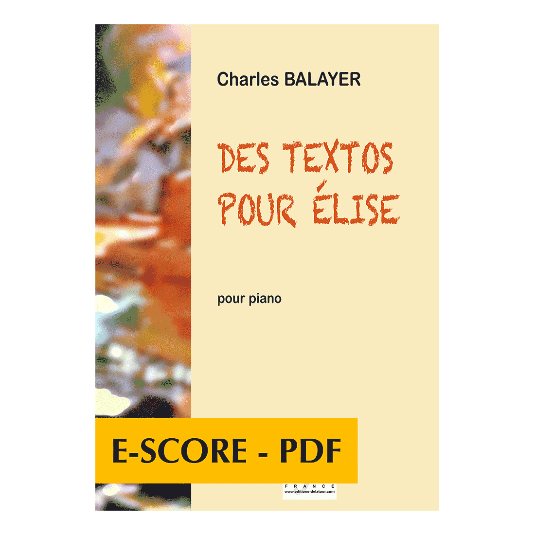 Des textos pour Elise for piano - Escore- PDF