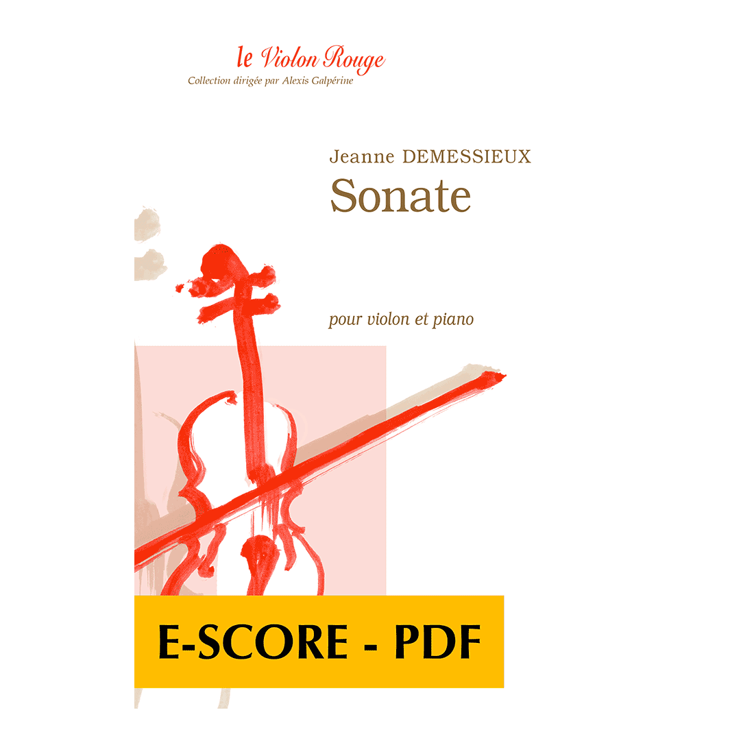 Sonate pour violon et piano - E-score PDF
