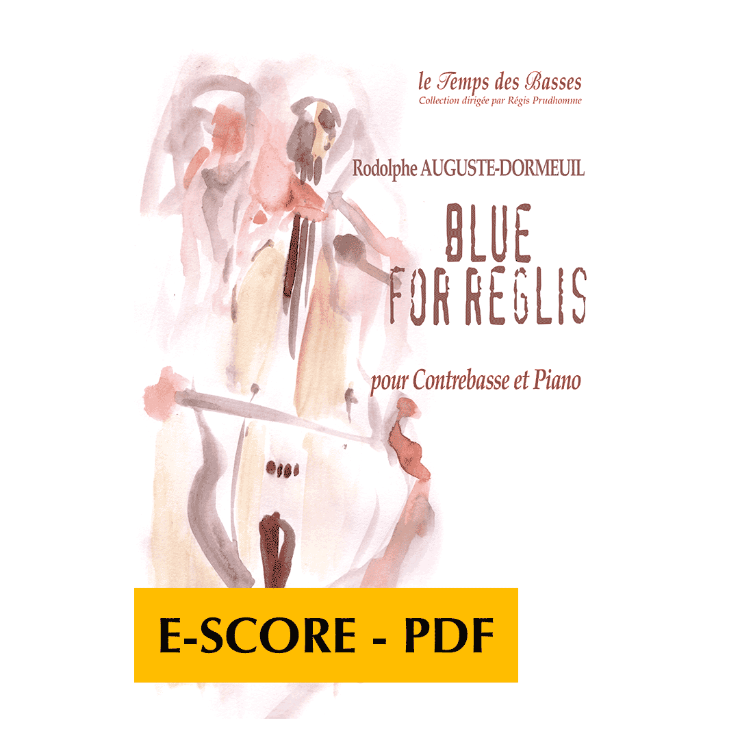 Blue for Reglis pour contrebasse et piano - E-score PDF