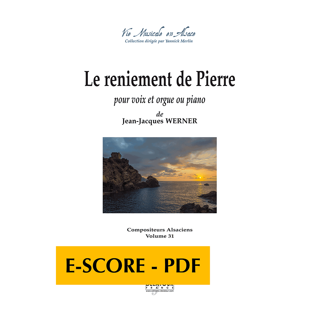 Le reniement de Pierre für Stimme und Orgel oder Klavier -E-score PDF