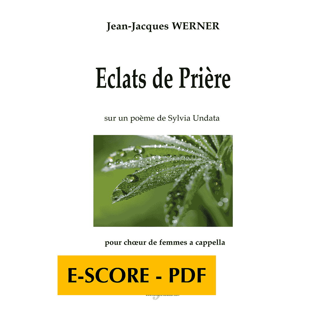 Eclats de prière für Frauenchor a cappella - E-score PDF