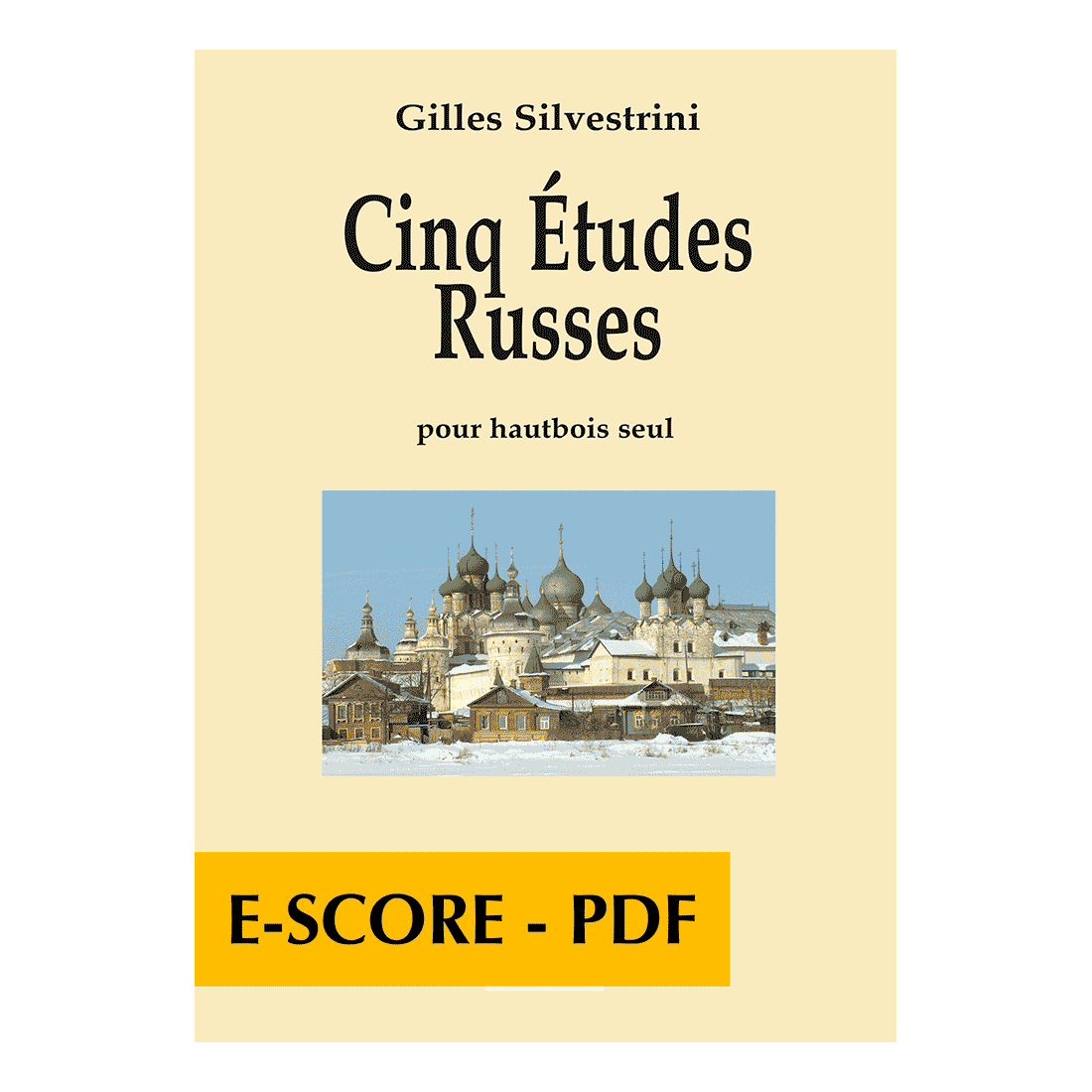 Cinq études russes pour hautbois solo- E-score PDF