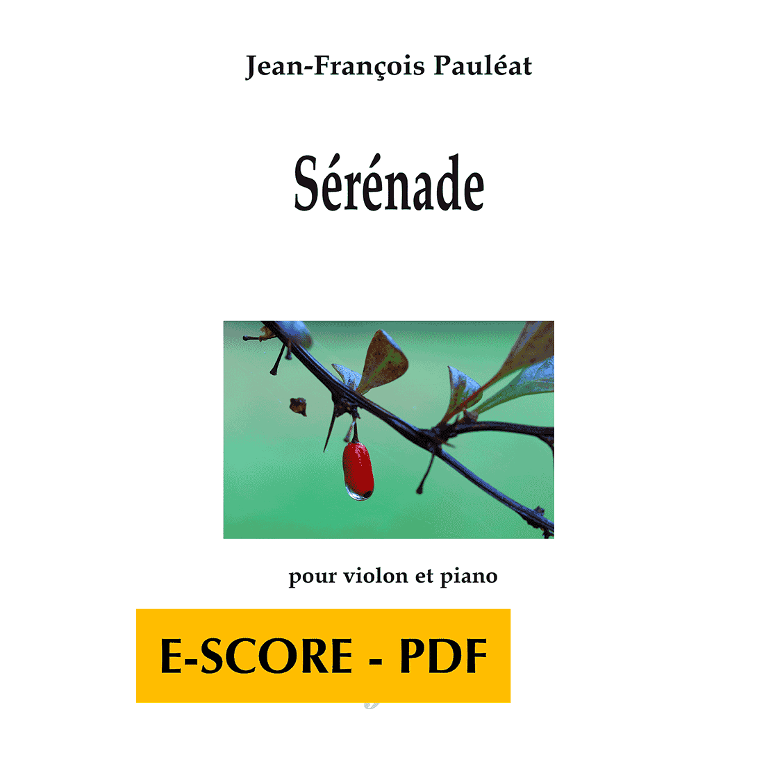 Sérénade for violin and piano - E-score PDF