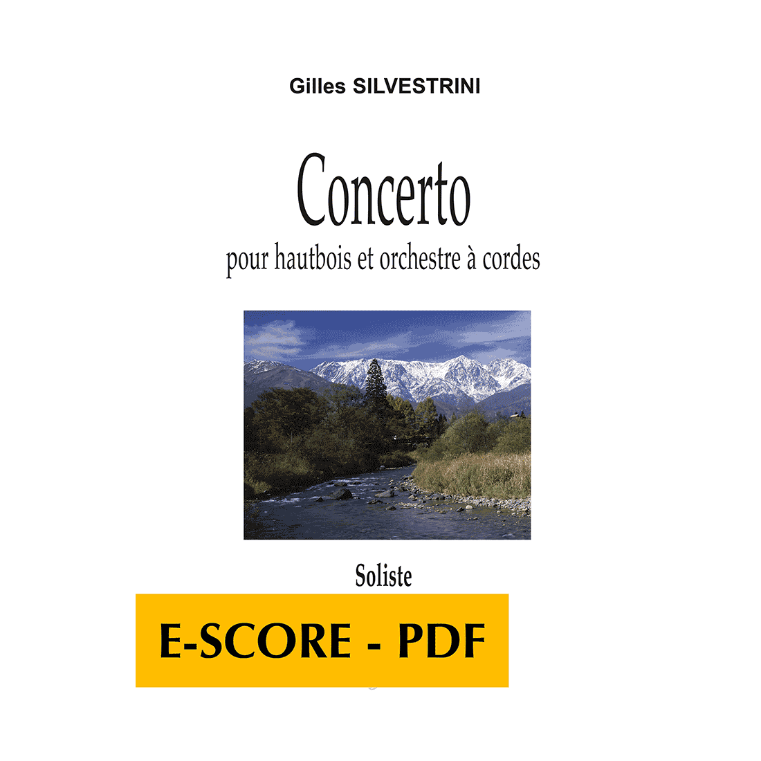 Concerto for oboe and string orchestra (SOLOIST) - E-score PDF