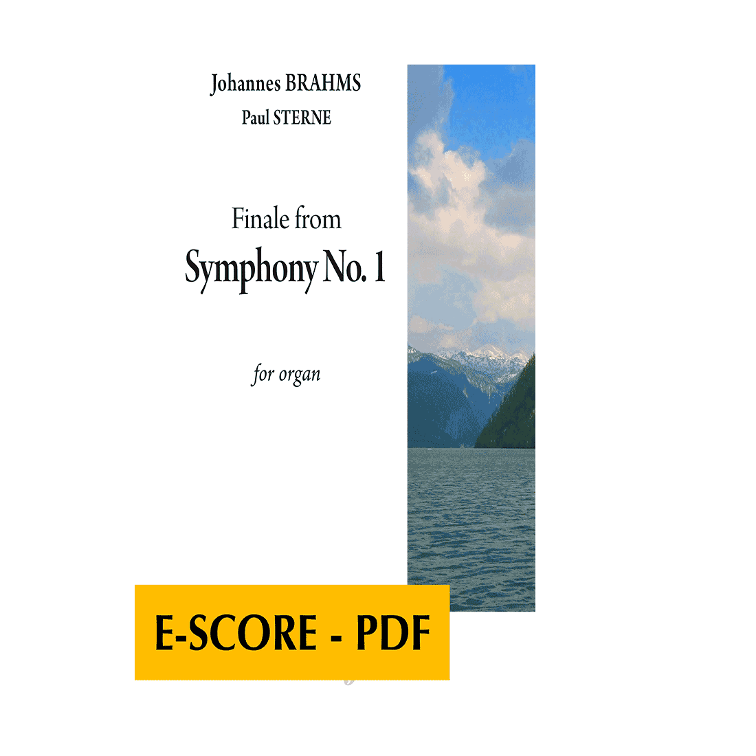 Finale from Symphony No.1 for organ - E-score PDF