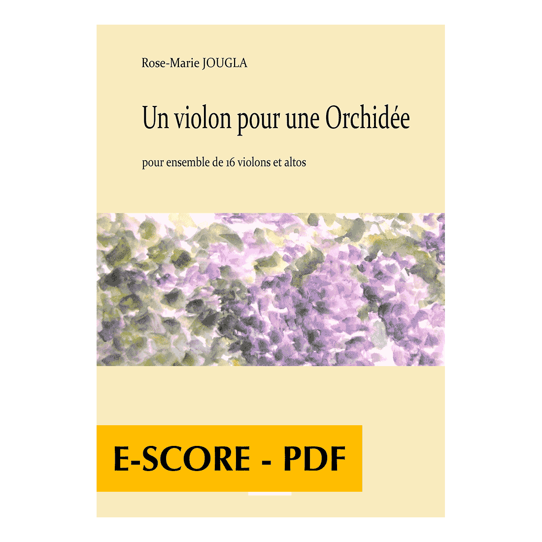 Un violon pour une Orchidée für 16 Violinen und  Bratschen - E-score PDF