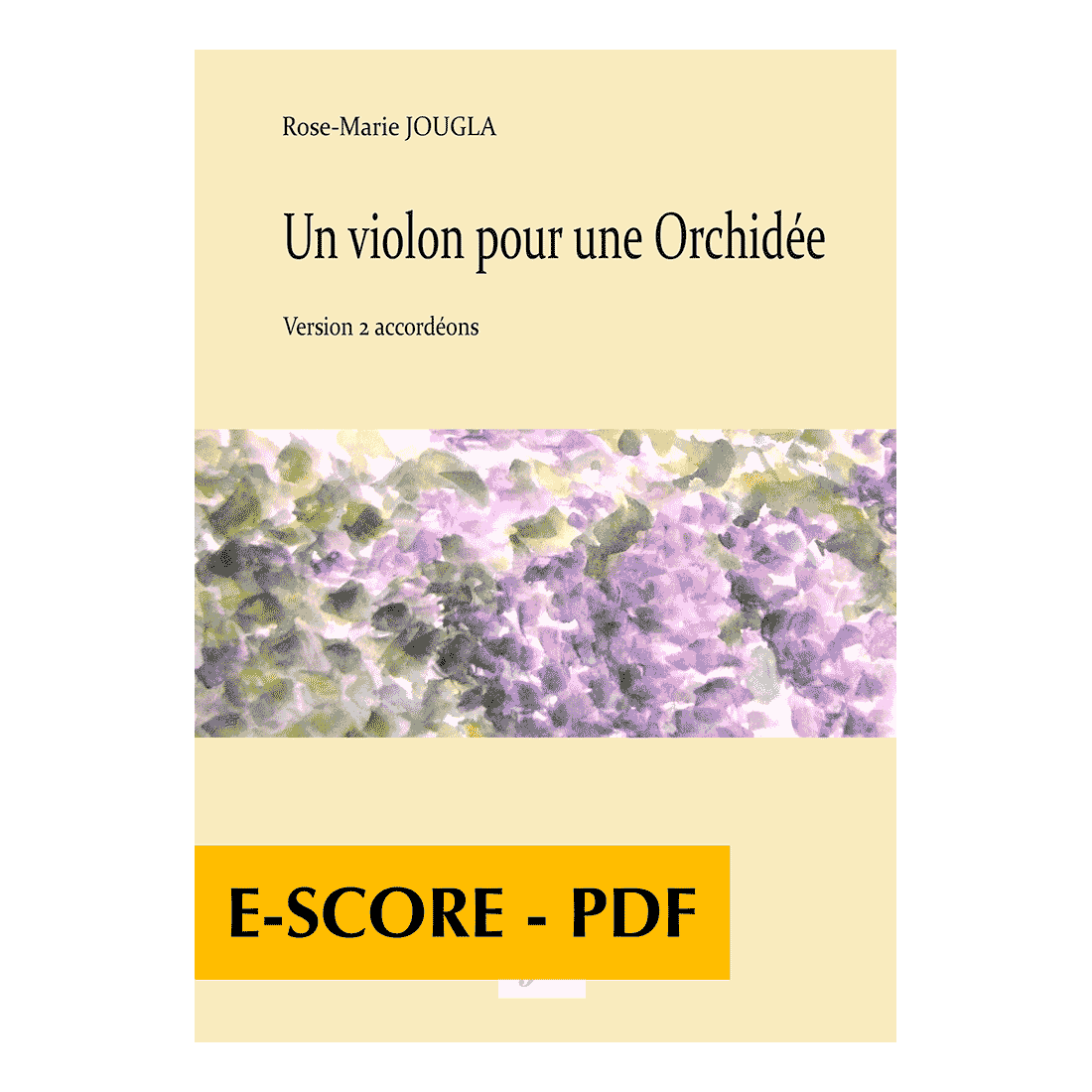 Un violon pour une Orchidée pour 2 acordéons - E-score PDF