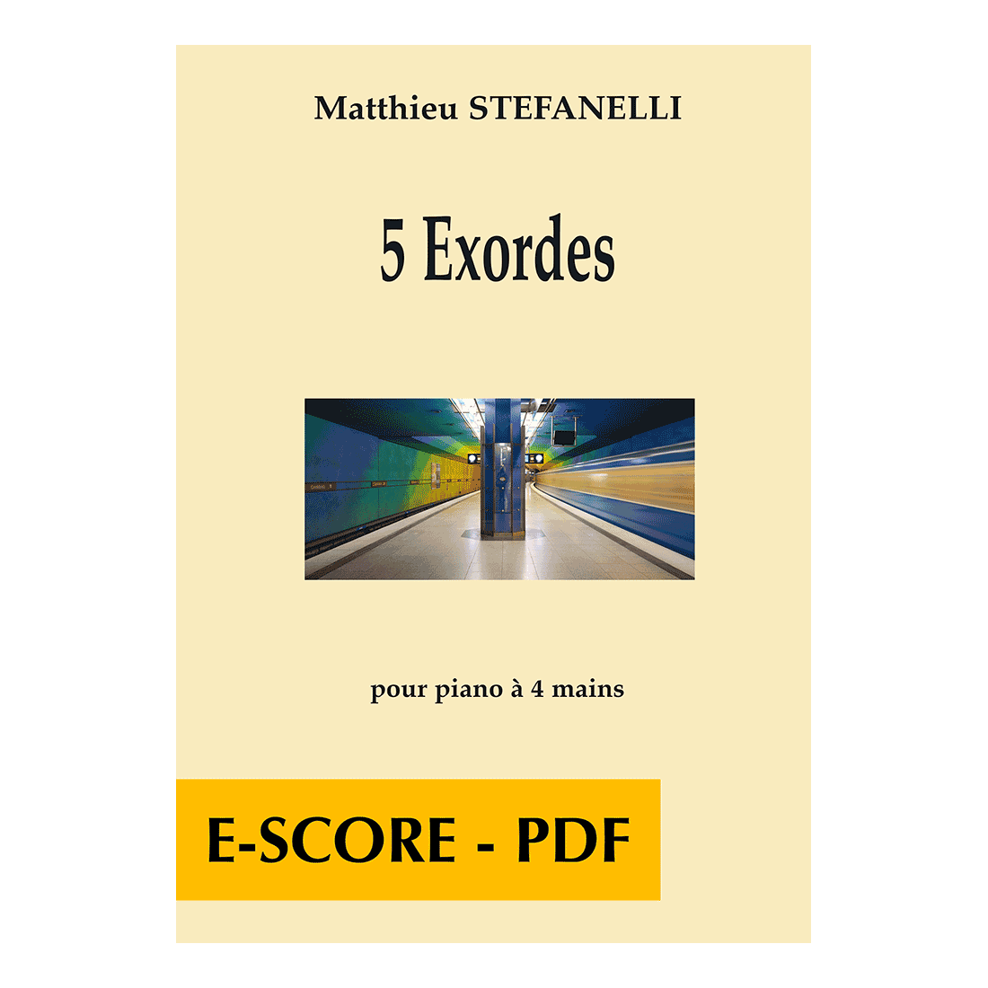 5 exordes pour piano à 4 mains - E-score PDF