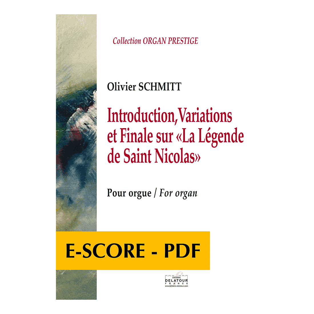 Introduction, Variations et Finale sur « La légende de Saint Nicolas » pour orgue - E-score PDF