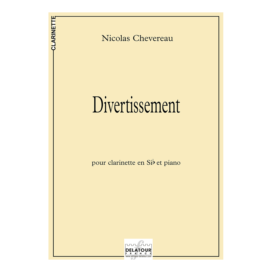 Divertissement für Klarinette und Klavier