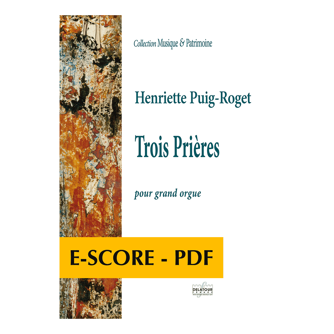 Trois prières für Orgel - E-score PDF