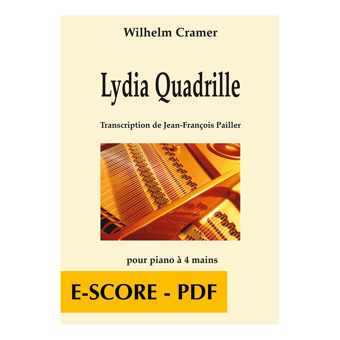 Lydia Quadrille for piano 4 hands - E-score PDF
