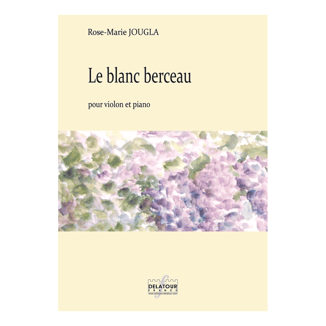 Le blanc berceau for violin and piano